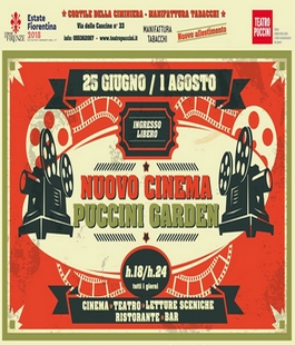 Il programma della settimana del Nuovo Cinema Puccini Garden